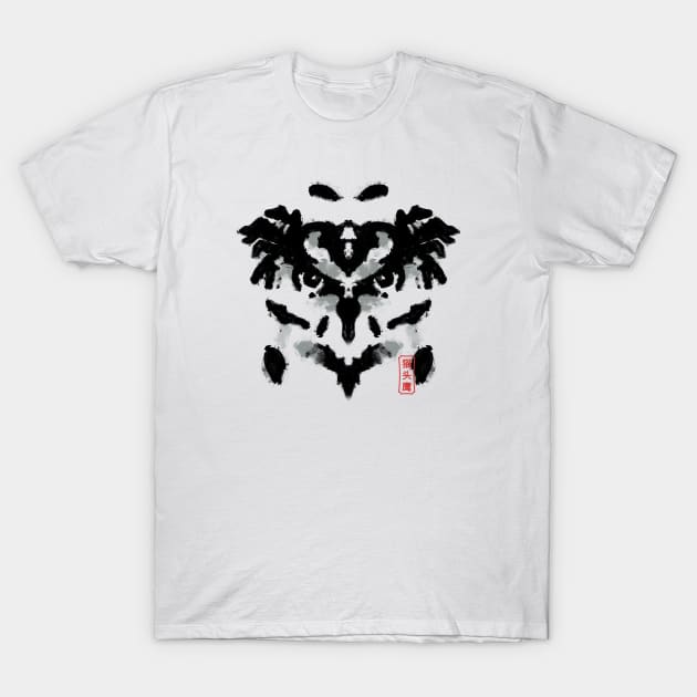 Owl Rorschach Test by Tobe Fonseca T-Shirt by Tobe_Fonseca